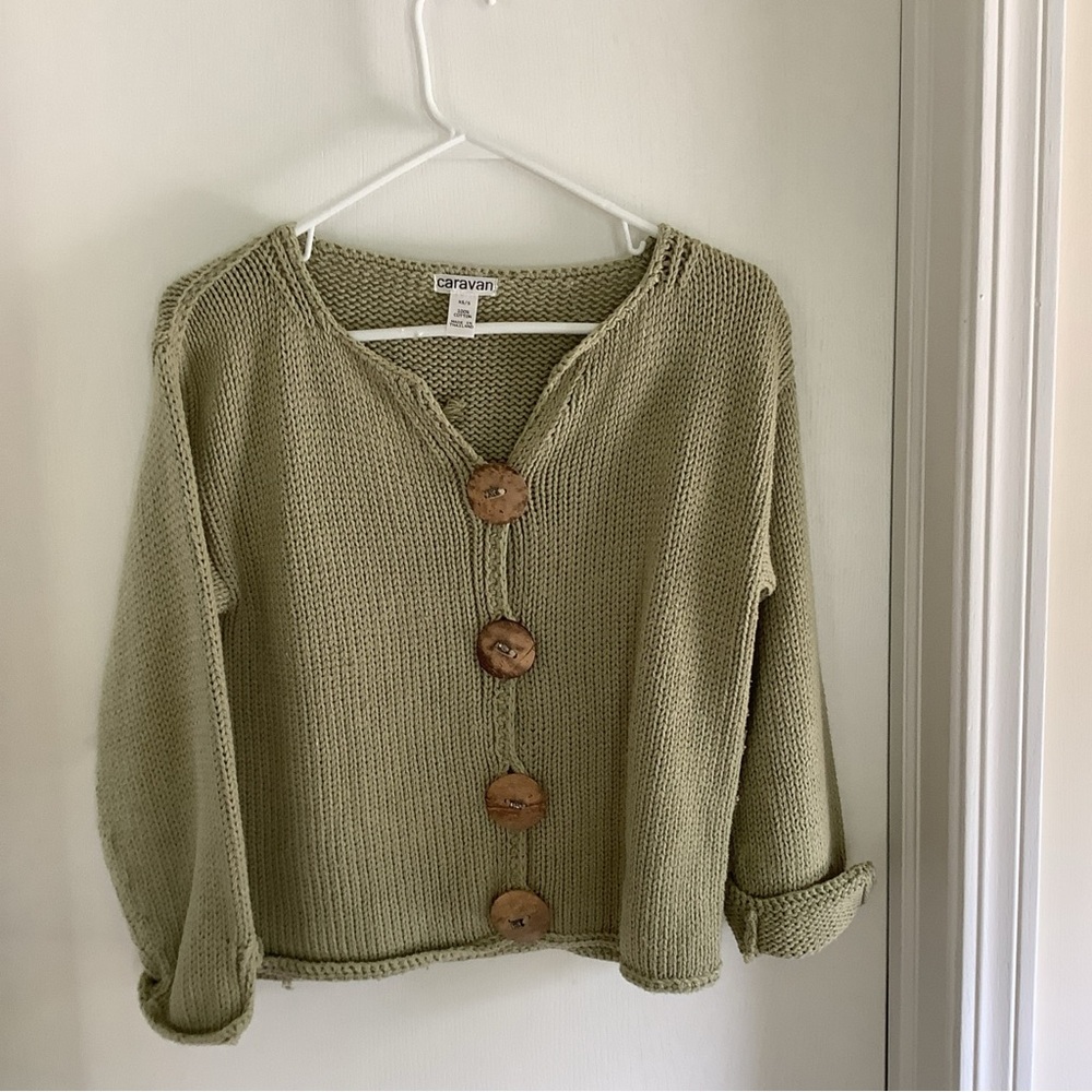 Olive Green Women's Caravan Cardigan